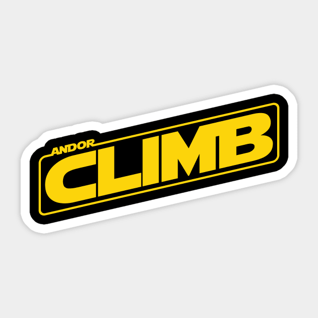 Rebel Andor Climb Sticker by GeekGraphics